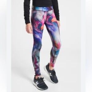 Athleta Girl Printed Chit Chat Tight size 12